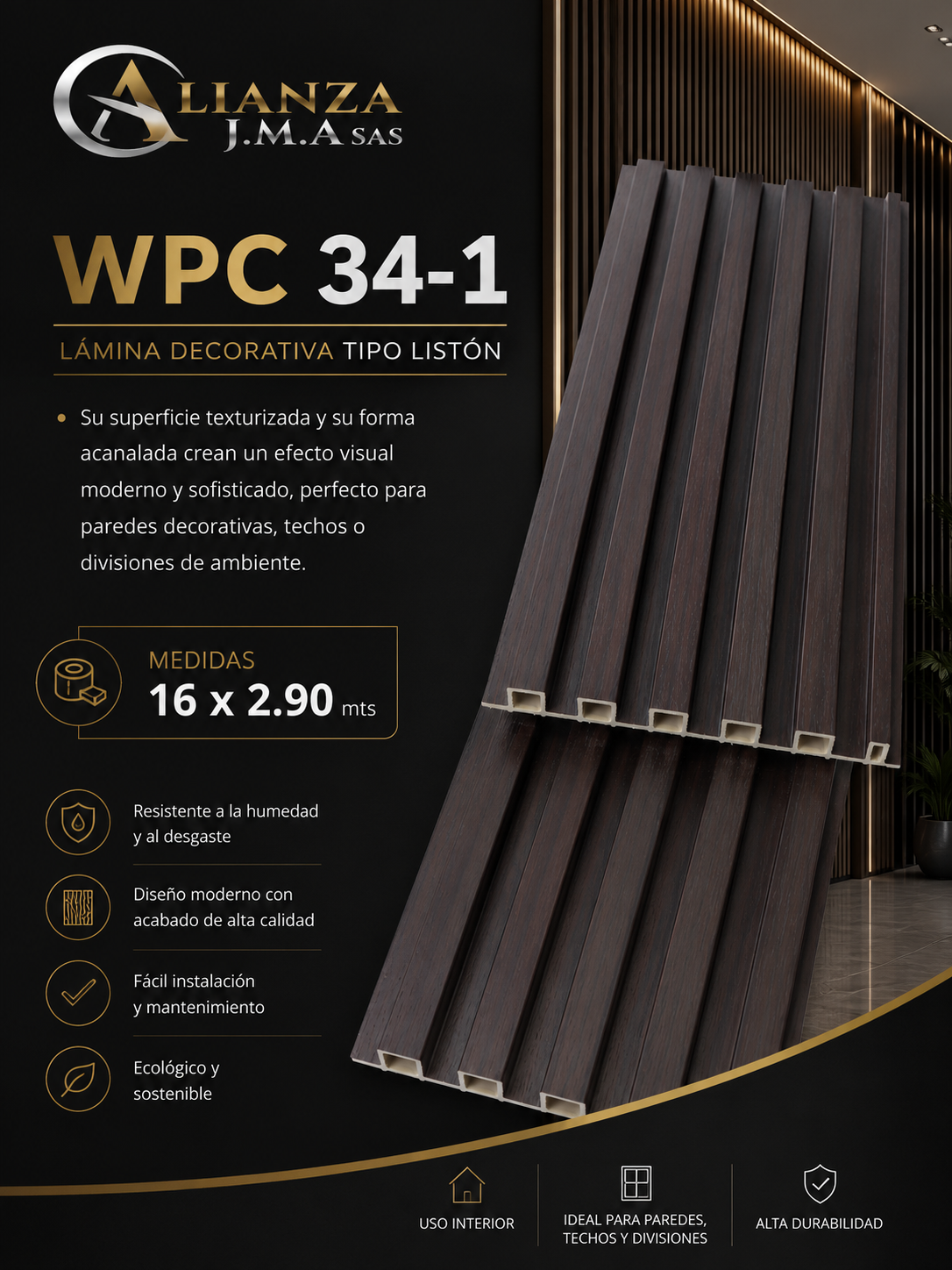 WPC 34-1 - Panel Decorativo