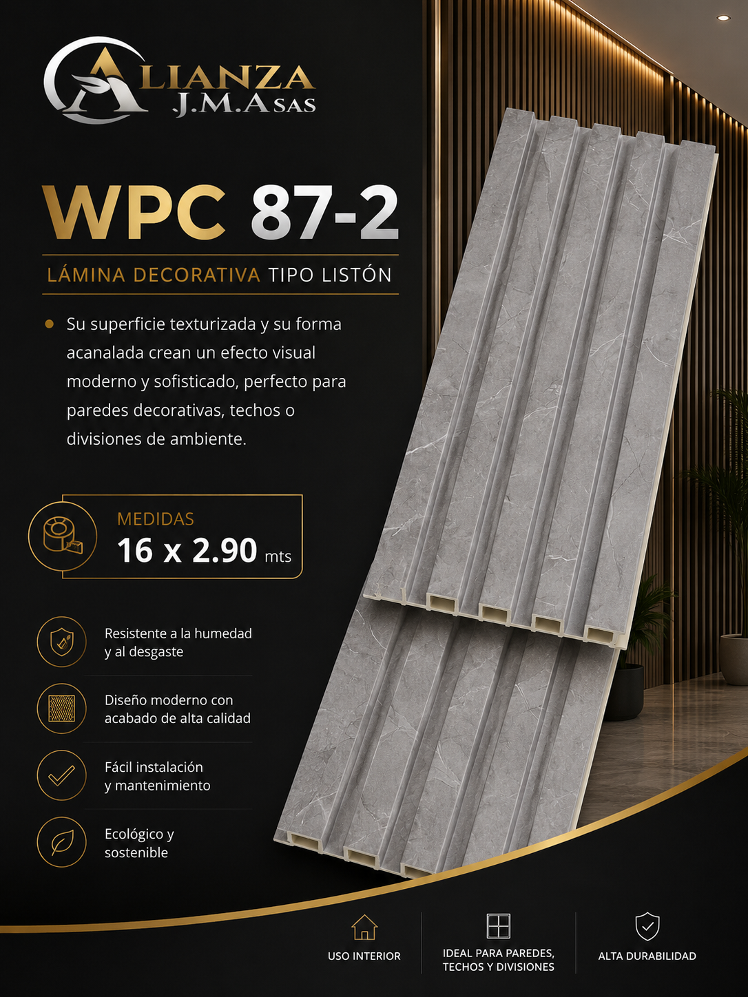 WPC 87-2 - Panel Decorativo