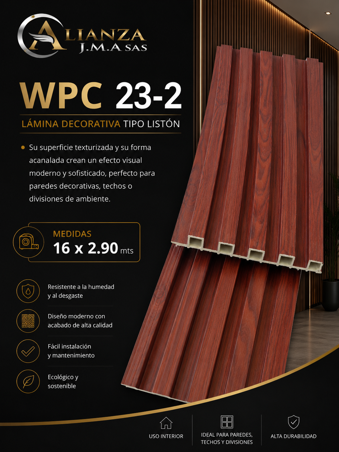 WPC 23-2 - Panel Decorativo