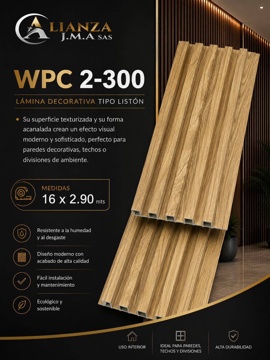 WPC 2-300 - Panel Decorativo