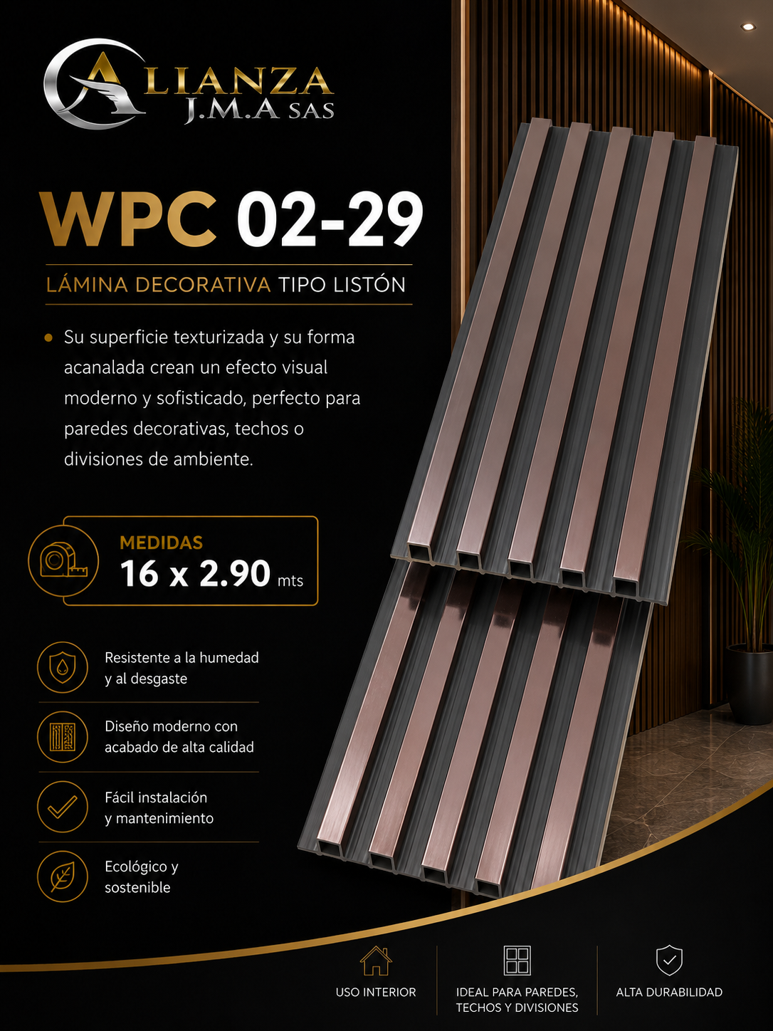 WPC 02-29 - Panel Decorativo