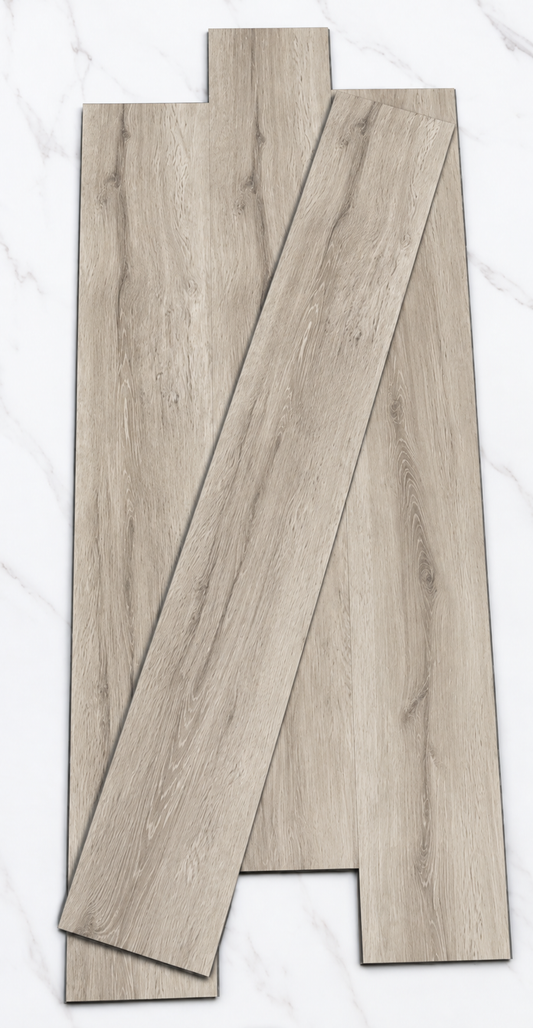 PISO SPC B-184, tablones de piso SPC color madera clara