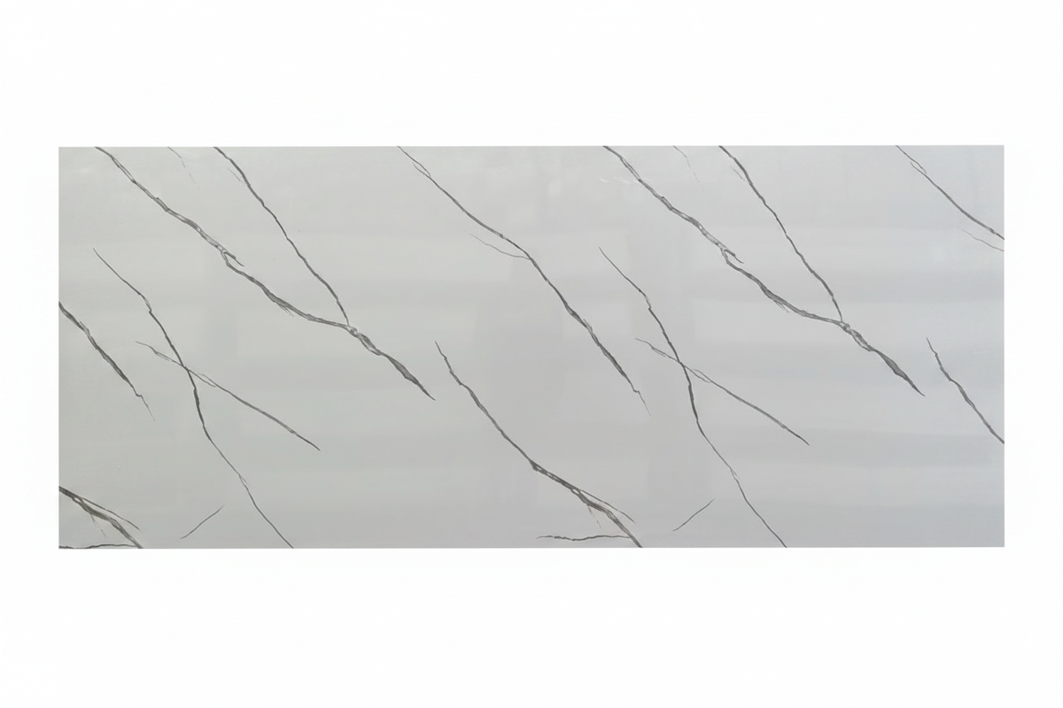 Lámina UV-20 foto de producto - mármol gris vetas negras diagonales