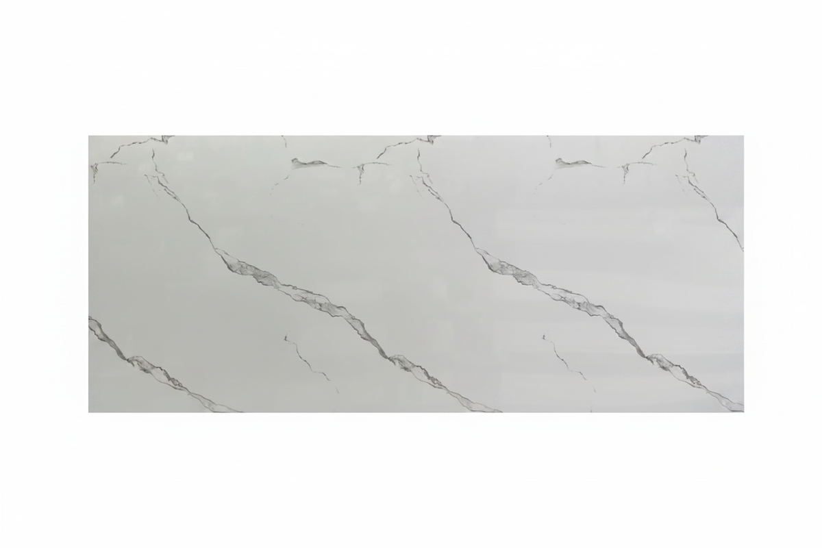 Lámina UV-18 foto de producto - mármol blanco vetas grises