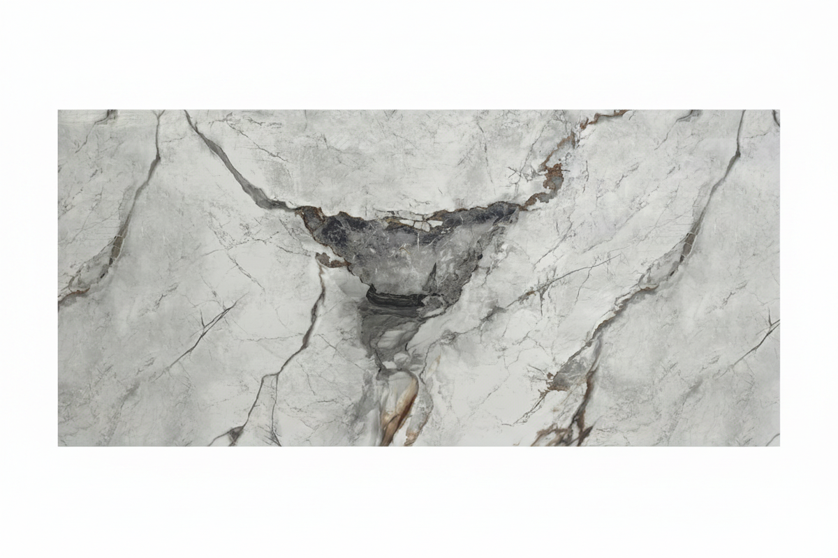Lámina UV-17 foto de producto - mármol blanco gris